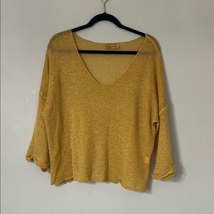 Chic Mustard V-Neck Sweater